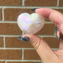 Load image into Gallery viewer, Aura Rose Quartz Puffy Hearts
