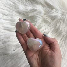 Load image into Gallery viewer, Aura Rose Quartz Puffy Hearts
