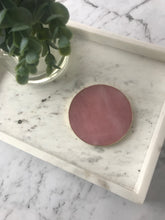 Load image into Gallery viewer, Rose Quartz Circle Coaster
