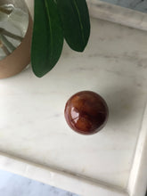 Load image into Gallery viewer, Carnelian Sphere II with Druzy
