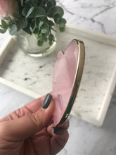 Load image into Gallery viewer, Rose Quartz Heart Coaster

