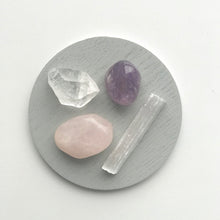 Load image into Gallery viewer, rose quatrz crystal, amethyst, clear quartz, selenite
